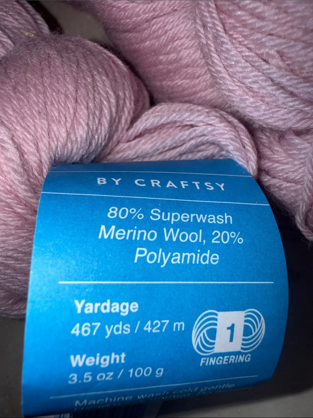 Cloudborn Fibers Merino Superwash Sock Twist Yarn - Petal Pink